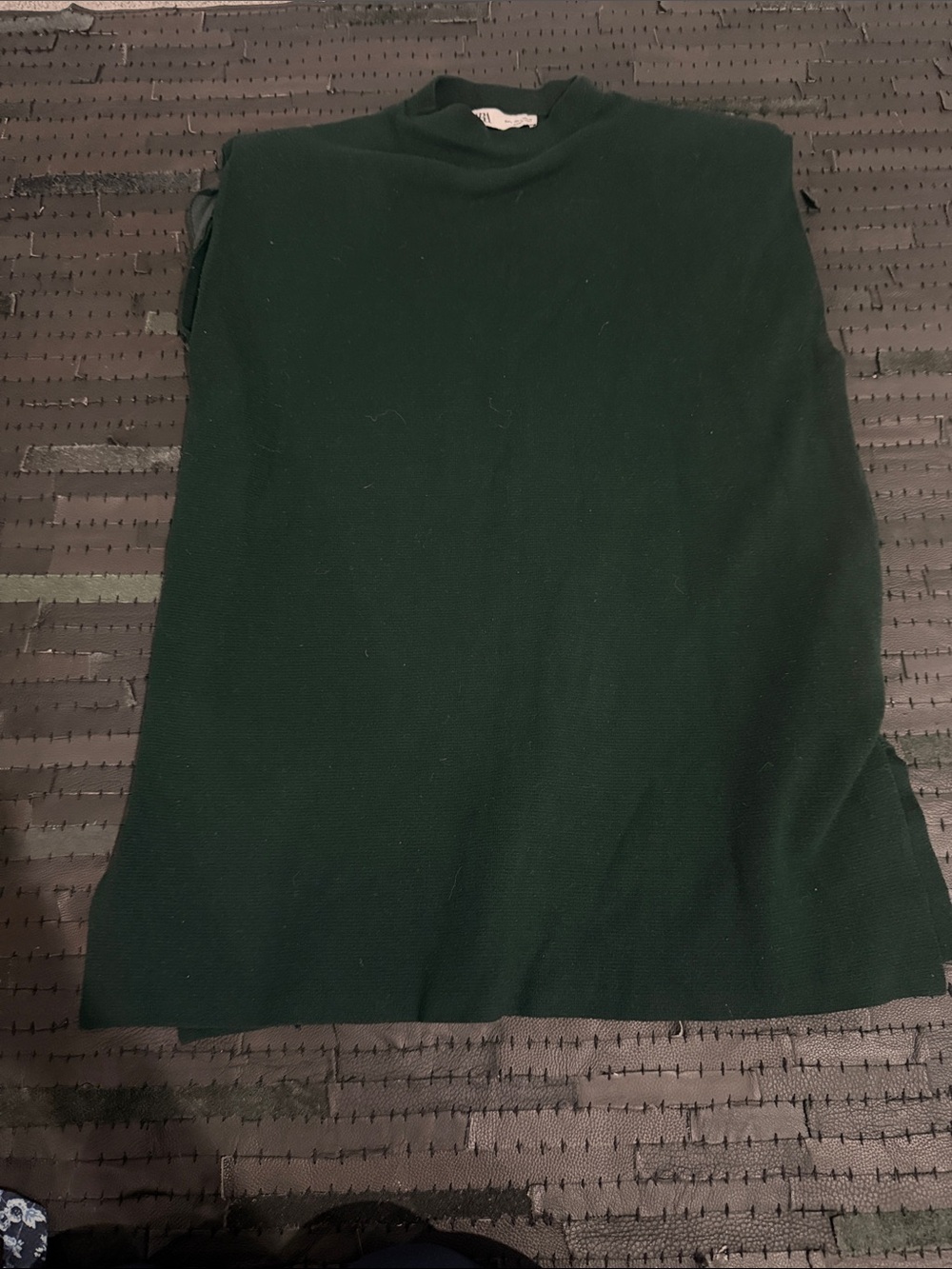 Zara Dark Green Sleeveless Knit Tank